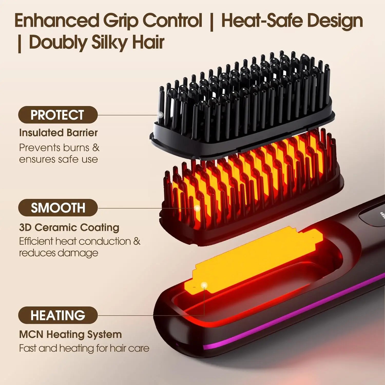 SilkFinish Cordless Ionic Straightening Brush